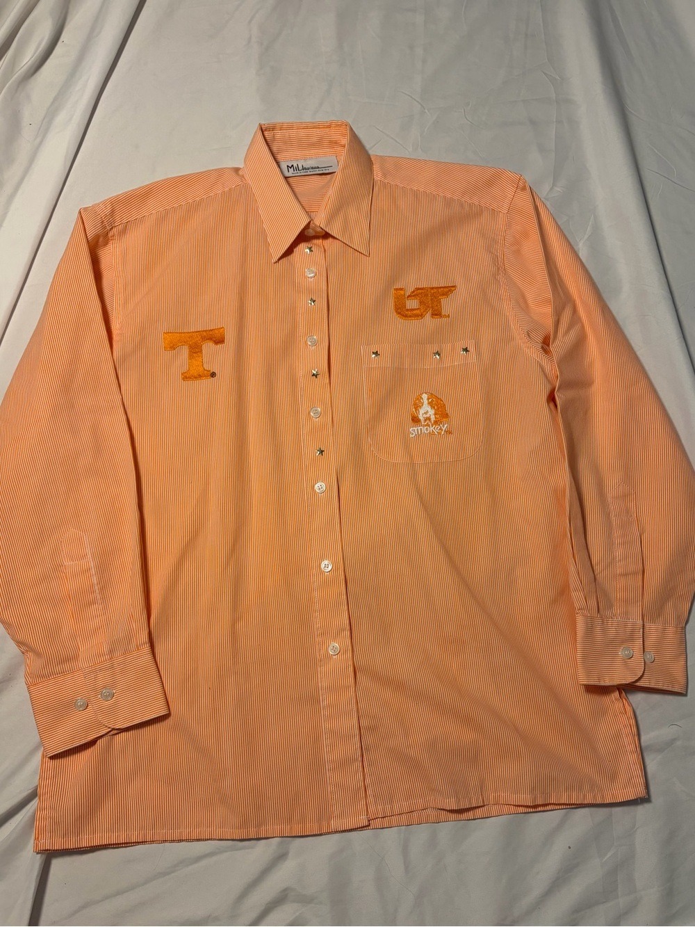 Vintage Mili Designs M Tennessee Volunteers Button Up Shirt Women’s Appliqué - Picture 1 of 13